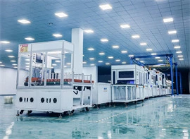 Assembly line for outdoor communication power cabinets and PCS units